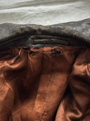 1960s German Motorcycle Faded Brown Leather Jacket