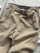 1950s German Hunting Side Zip Plus Fours Corduroy Trousers