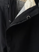 1930s European Buckle Back Black Wool Trousers