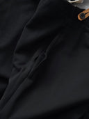 1930s European Buckle Back Black Wool Trousers