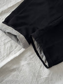 1930s European Buckle Back Black Wool Trousers