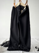 1940s British 'Peter Robinson' Tuxedo Black Wool Trousers