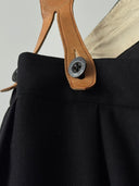 1940s British 'Peter Robinson' Tuxedo Black Wool Trousers