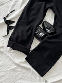 1940s British 'Peter Robinson' Tuxedo Black Wool Trousers