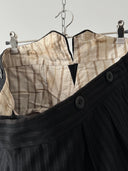 1940s British Morning Fishtail Striped Suit Trousers