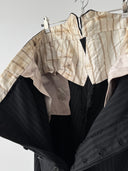 1940s British Morning Fishtail Striped Suit Trousers