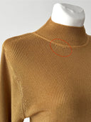 80s Hermes Paris Women’s Gold Silk Sweater