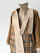 80s Burberrys Women’s Nova Check Beige Trench Coat