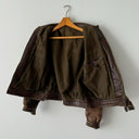 Antique ≈1940s WW2 Era German Flying Brown Leather Jacket