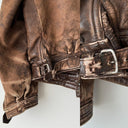 Antique ≈1940s WW2 Era German Flying Brown Leather Jacket