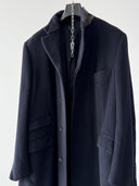 Hermes 100% Cashmere Navy Chester Coat