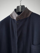 Hermes 100% Cashmere Navy Chester Coat