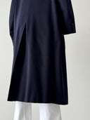 Brioni 100% Cashmere Navy Double Breasted Long Coat